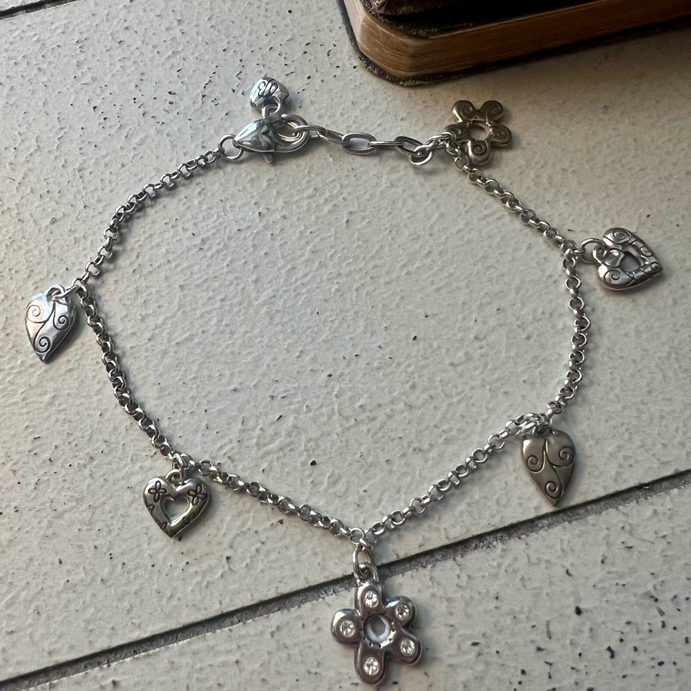 Brighton Silver Charm Anklet/Bracelet